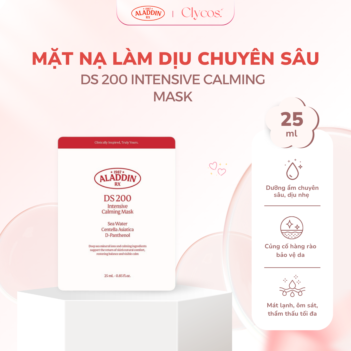 Mặt Nạ Làm Dịu Chuyên Sâu Aladdin RX DS200 Intensive Calming Mask