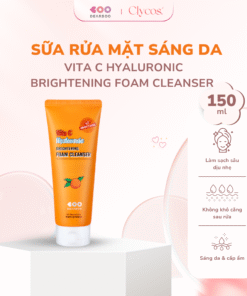 Sữa Rửa Mặt Sáng Da Dearboo Brightening Vita C Hyaluronic